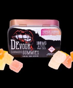 devour gummies tropical sunrise