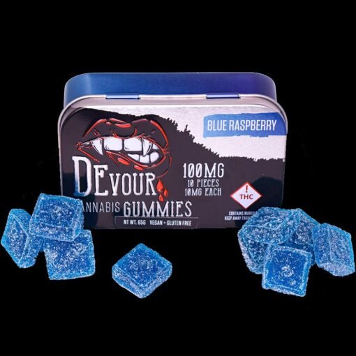 devour gummies blue raspberry