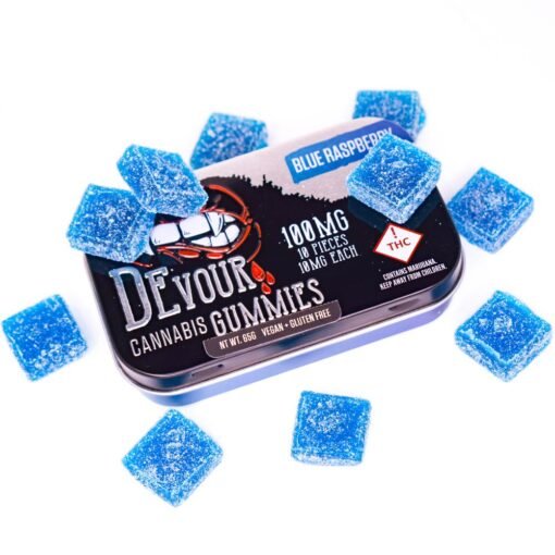 devour gummies blue raspberry