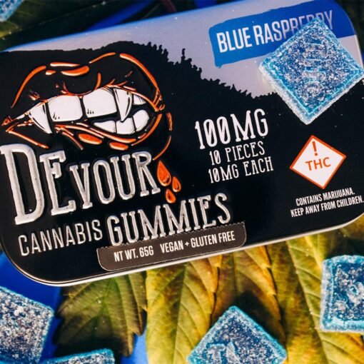 devour gummies blue raspberry