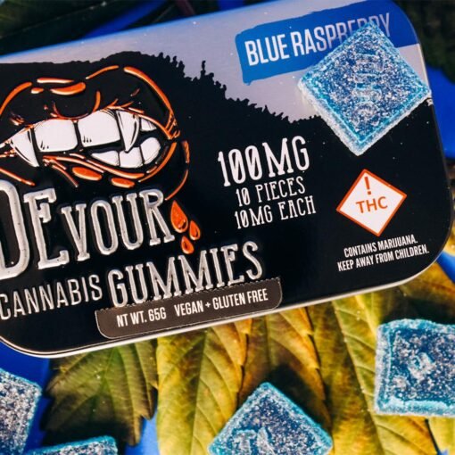 devour gummies blue raspberry