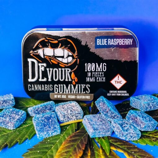 devour gummies blue raspberry
