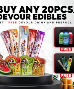 Buy Any 20PCS Devour Edibles Get 1 Free Devour Drink And Preroll